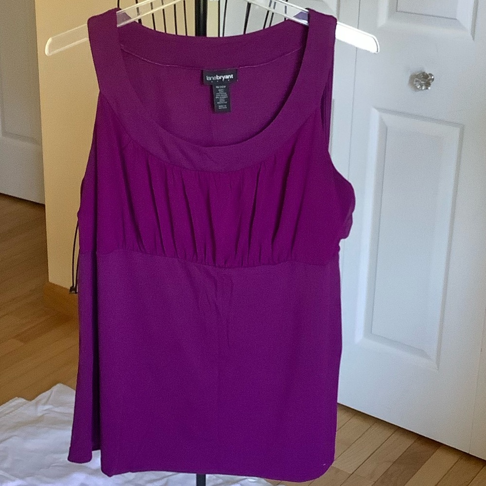 Lane Bryant Vibrant Purple Tank Top